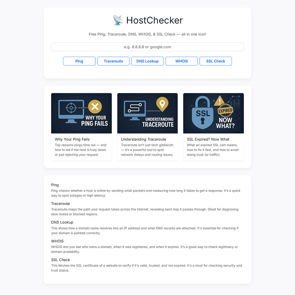 Host Checker screenshot